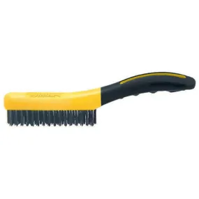 4 X 16 Soft Grip Carbon Steel Wire Brush- Shoe Handle, Labelled