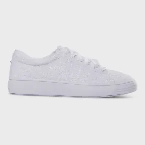 Alley Sequins Sneaker - White