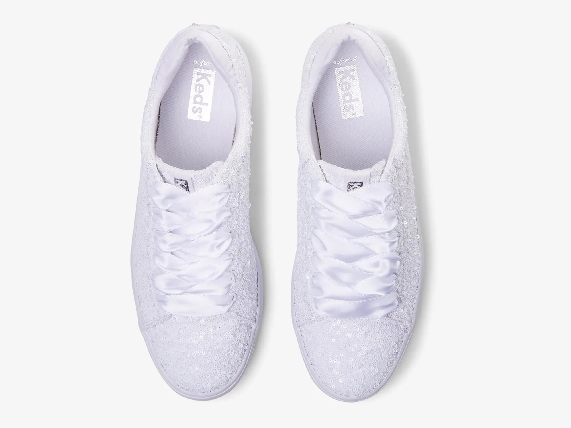 Alley Sequins Sneaker - White