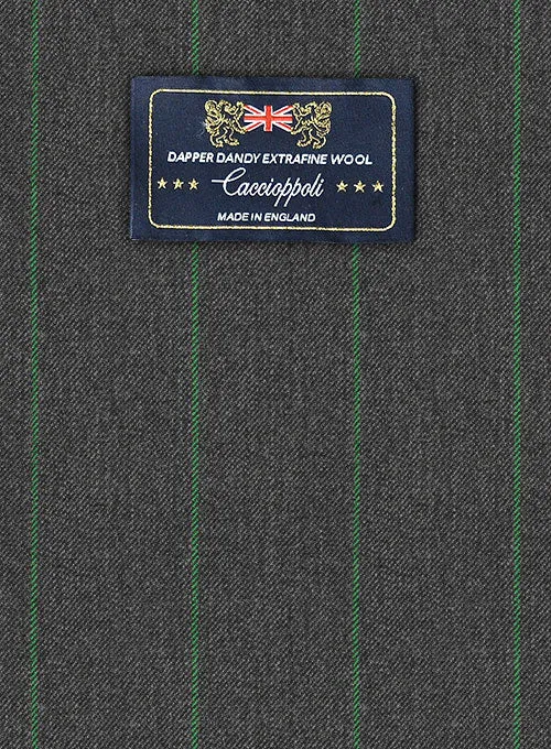 Caccioppoli Dapper Dandy Palor Dark Gray Wool Suit