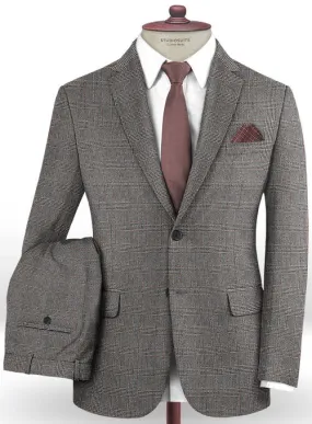 Caccioppoli Dapper Dandy Vucia Brown Wool Suit