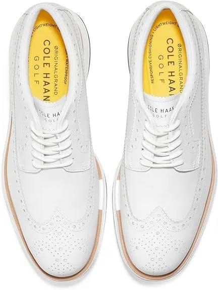 Cole Haan Originalgrand Tour Golf Waterproof Optic White/Natural Low Top Sneaker