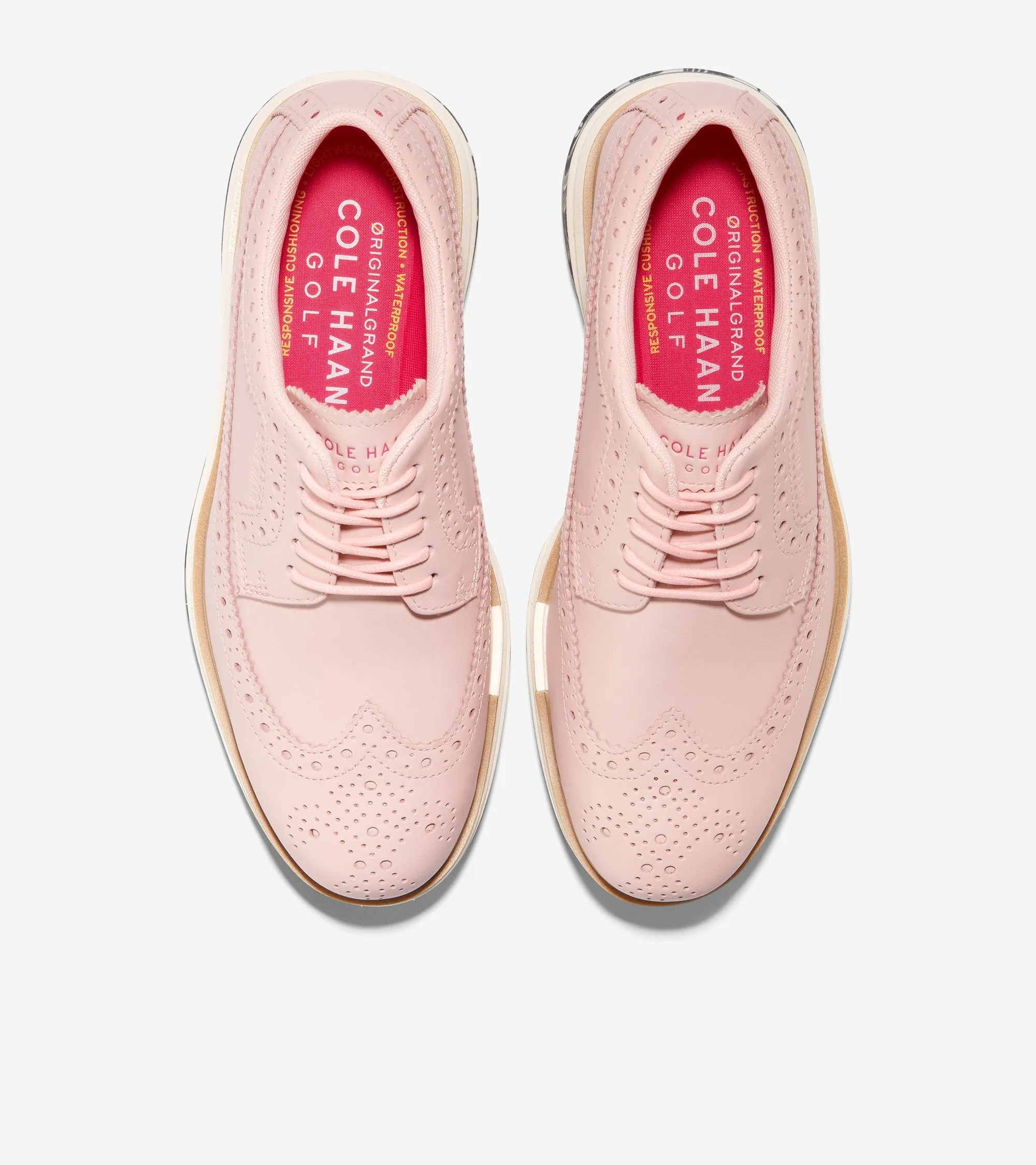 Cole Haan Originalgrand Tour Golf Waterproof Peachy Knit/Tropical Print Sneakers