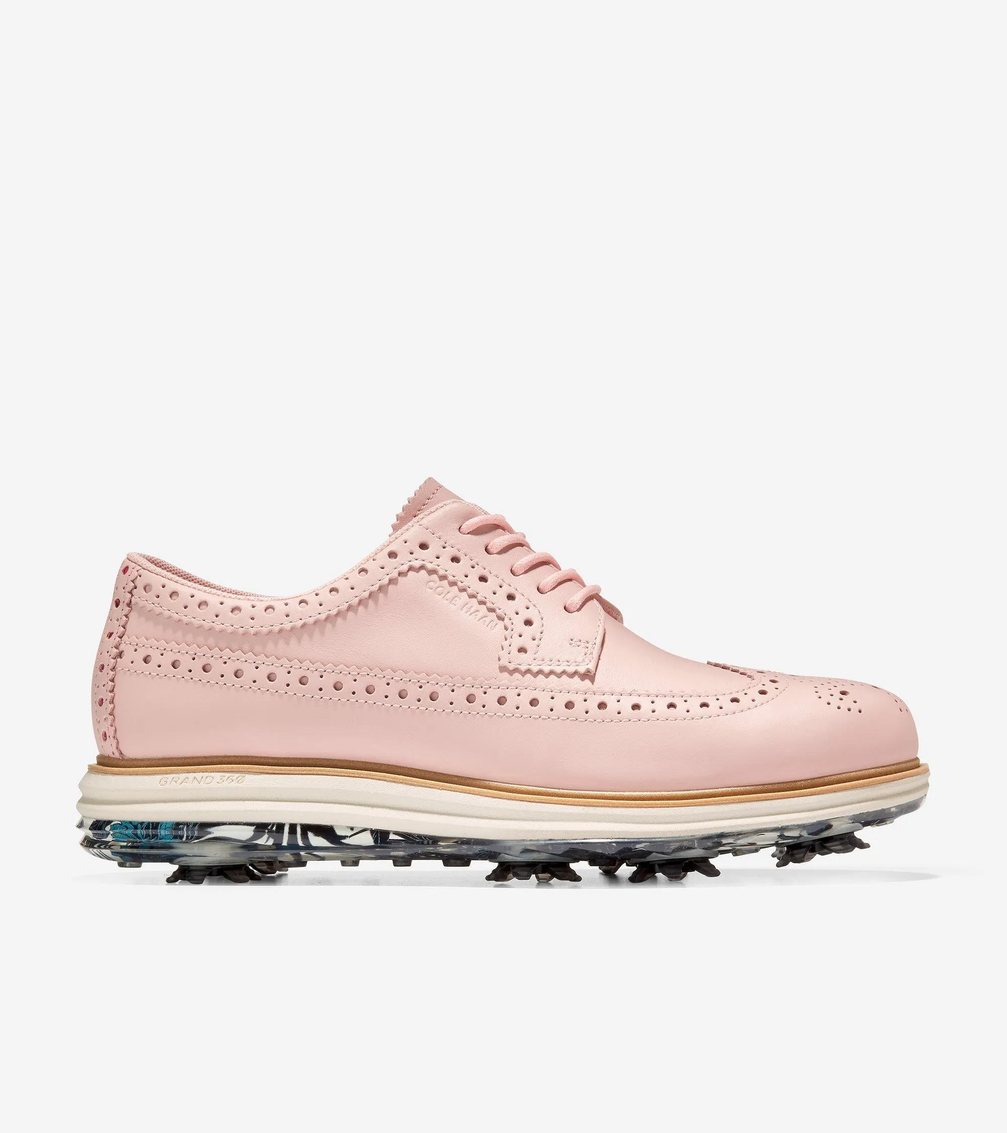 Cole Haan Originalgrand Tour Golf Waterproof Peachy Knit/Tropical Print Sneakers