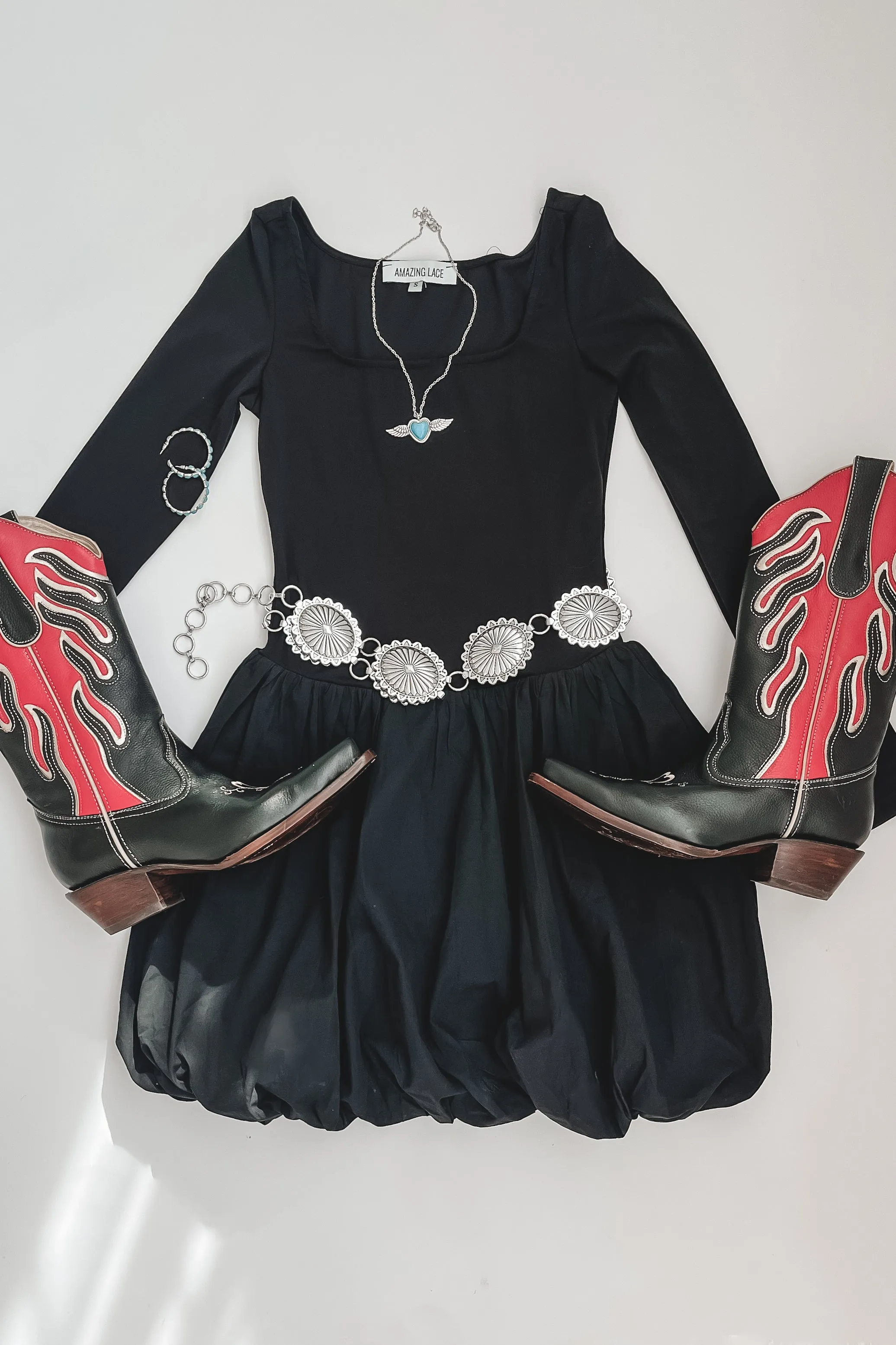 DEAL Later Hater Long Sleeve Bubble Dress Romper