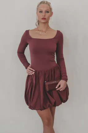 DEAL Later Hater Long Sleeve Bubble Dress Romper