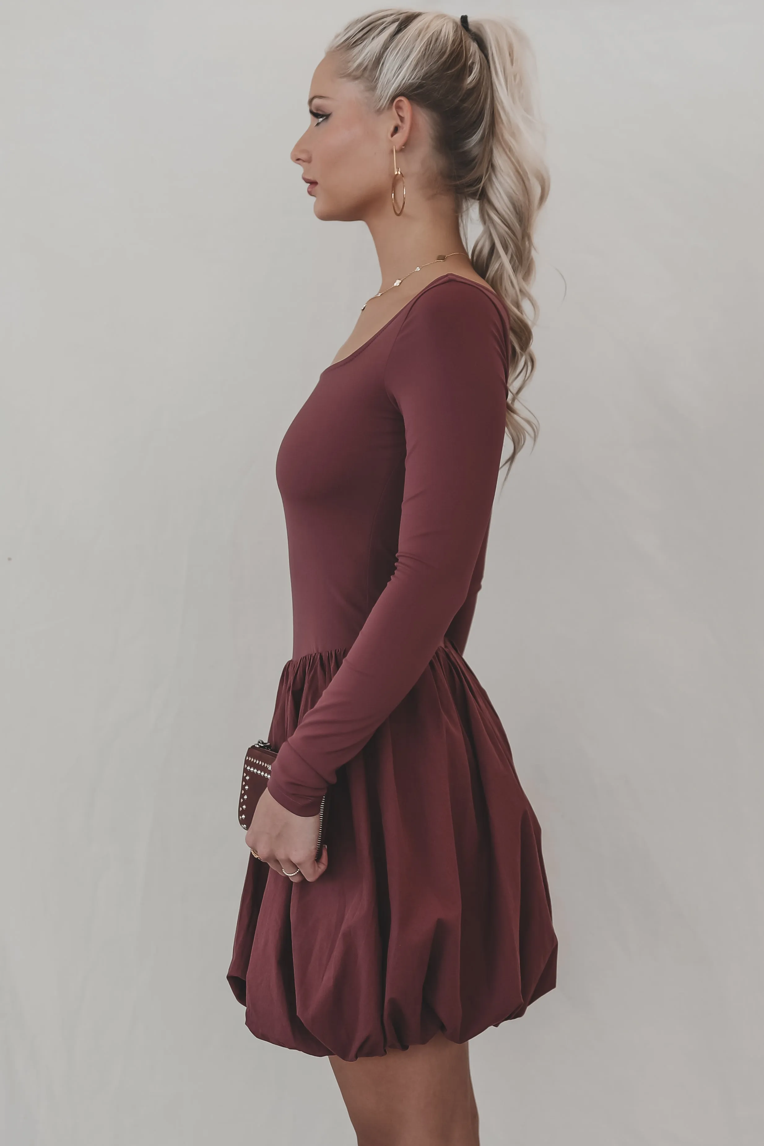 DEAL Later Hater Long Sleeve Bubble Dress Romper