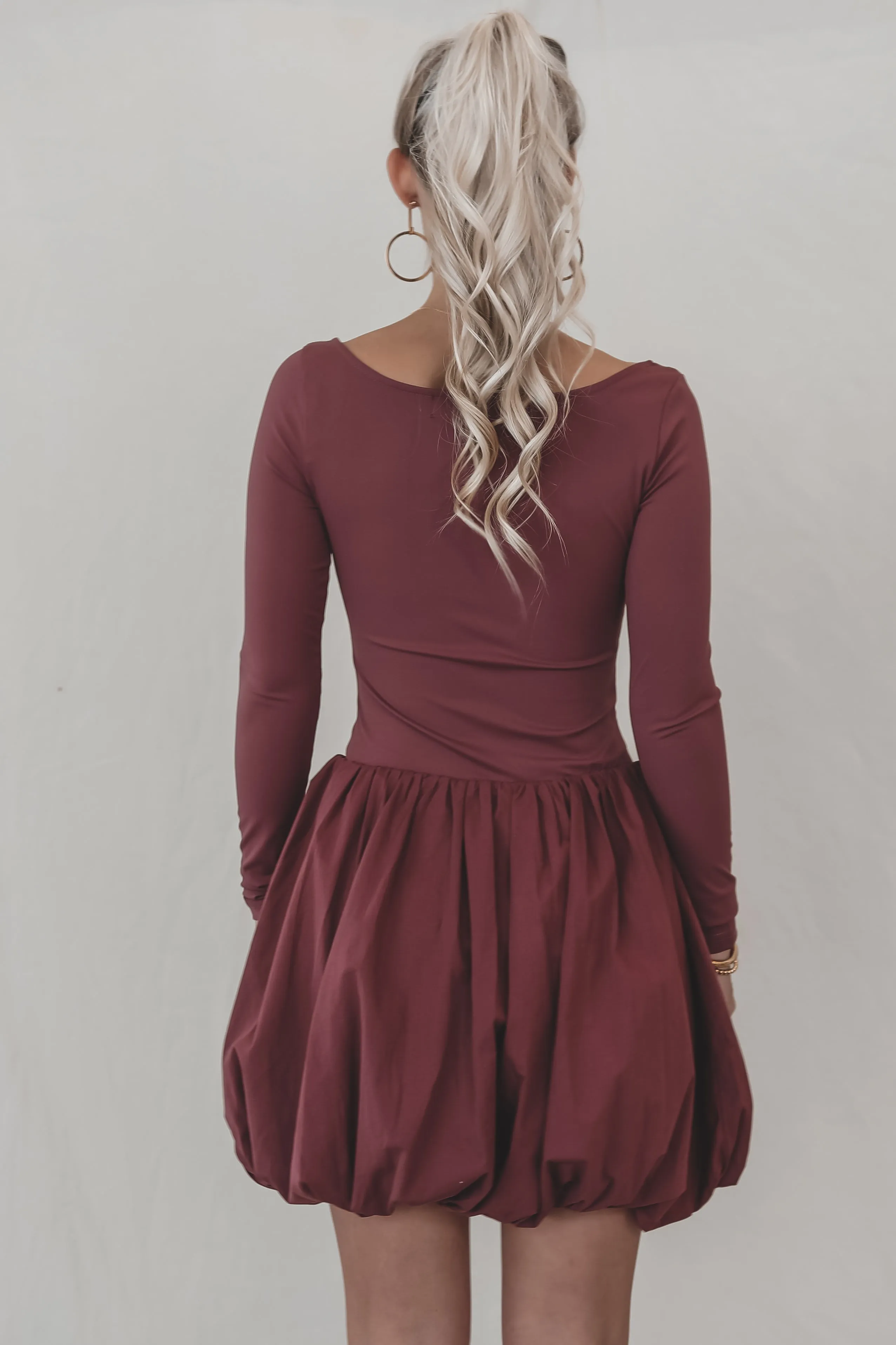 DEAL Later Hater Long Sleeve Bubble Dress Romper