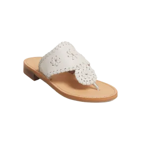 JACK ROGERS Girls Jacks Flat Sandal WHITE 112202JK01-WHITE