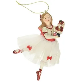 Kurt Adler W20006  Resin Clara Nutcracker Suite Ornament 5.5 Inches