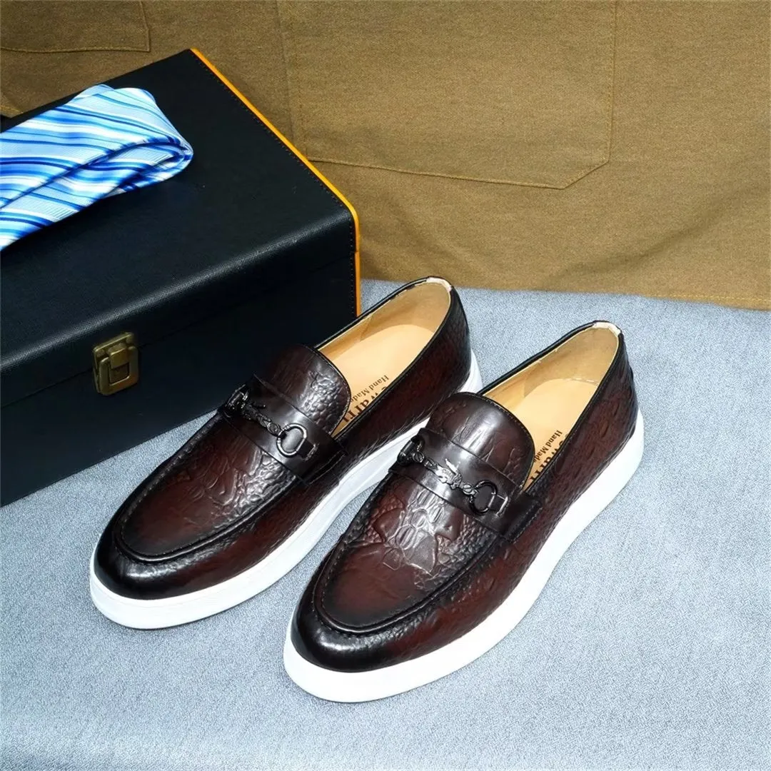 Luxalon Crocodile Slip-ons