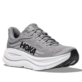Mens Hoka Bondi 9 Extra Wide in Galactic Grey/Stellar Grey