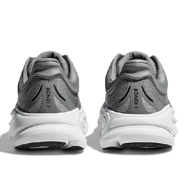 Mens Hoka Bondi 9 Extra Wide in Galactic Grey/Stellar Grey