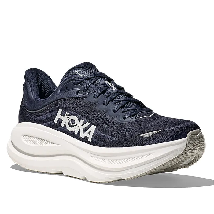 Mens Hoka Bondi 9 in Varsity Navy/White
