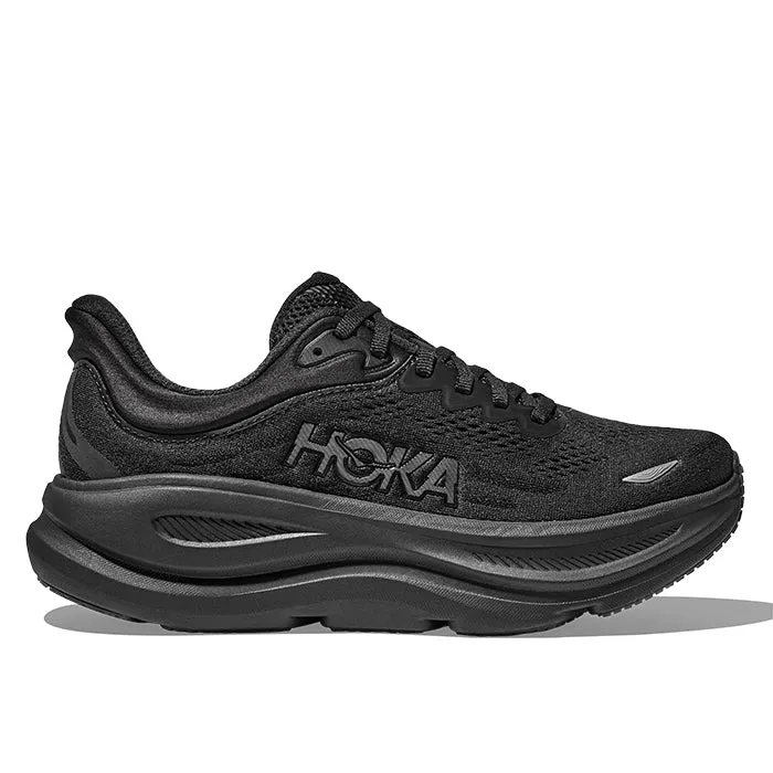 Mens Hoka Bondi 9 Wide in Black/Black