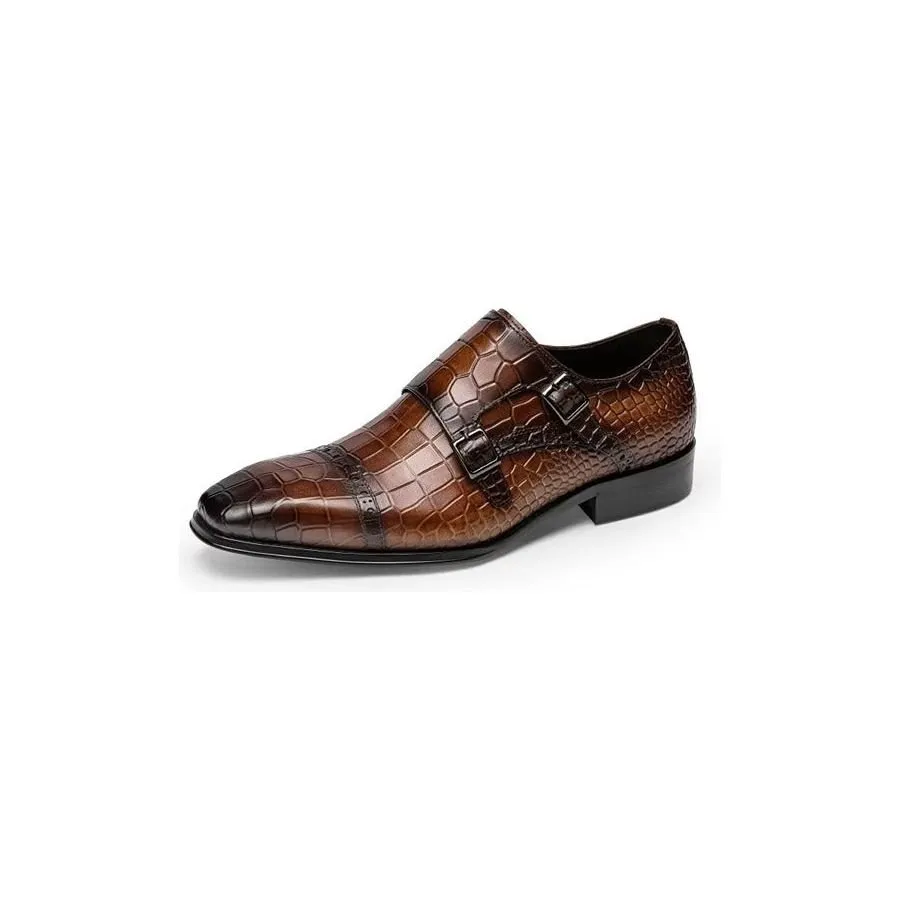 Ostranuxe Patterned Monk Straps
