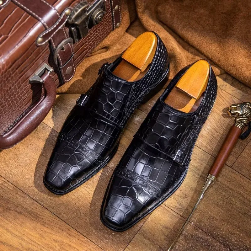 Ostranuxe Patterned Monk Straps