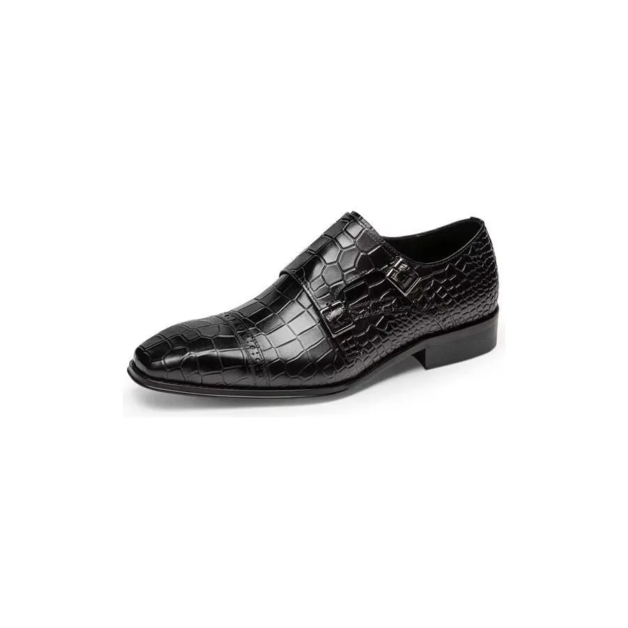 Ostranuxe Patterned Monk Straps