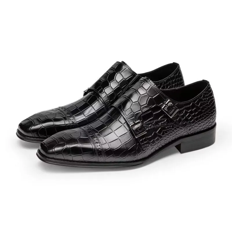 Ostranuxe Patterned Monk Straps