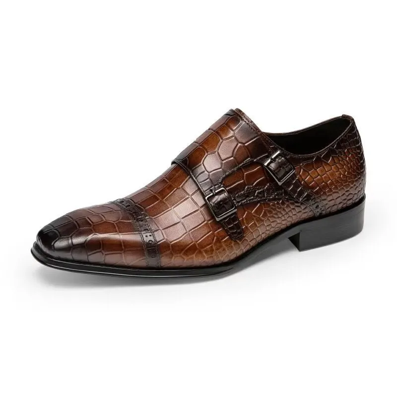 Ostranuxe Patterned Monk Straps