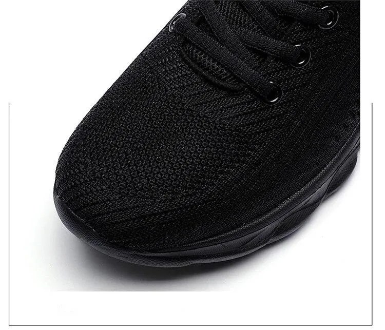 platform lace-up mesh breathable comfortable casual shoes women sneakers plus size 2021