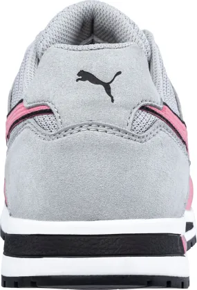 Puma Safety Womens Frontside Low Grey/Pink Mesh EH SR Work Shoes