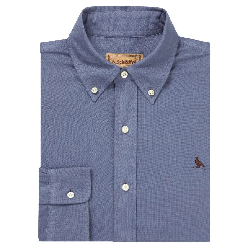 Schoffel Cavendish Oxford Mens Shirt - Vintage Navy