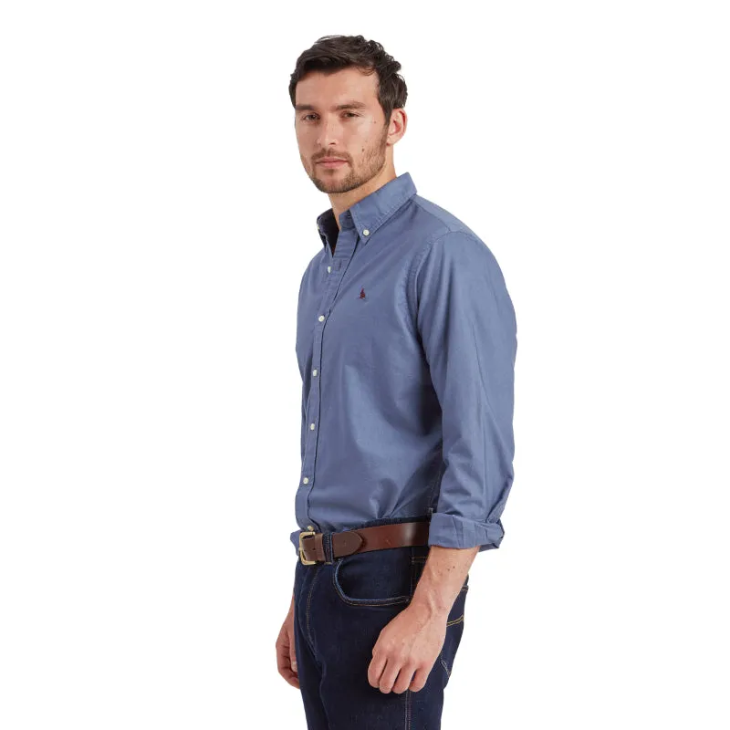 Schoffel Cavendish Oxford Mens Shirt - Vintage Navy