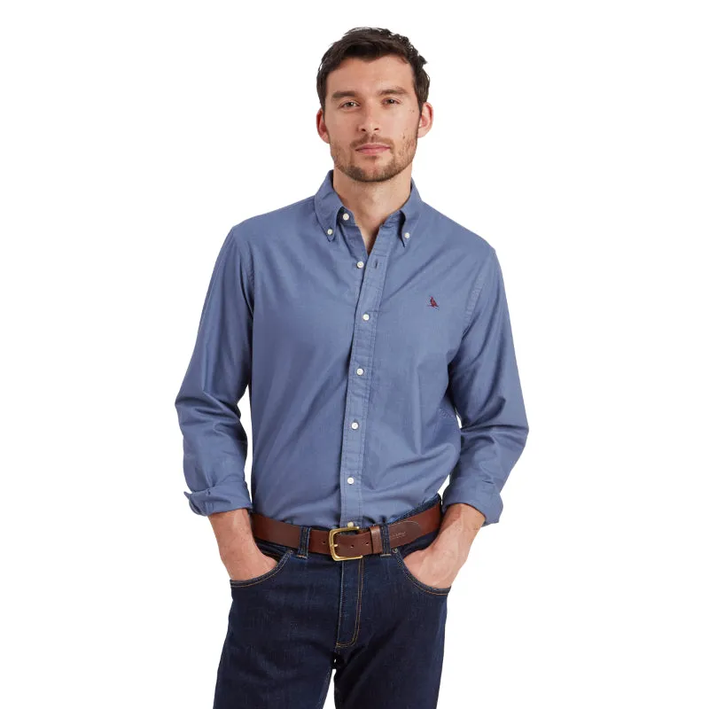 Schoffel Cavendish Oxford Mens Shirt - Vintage Navy
