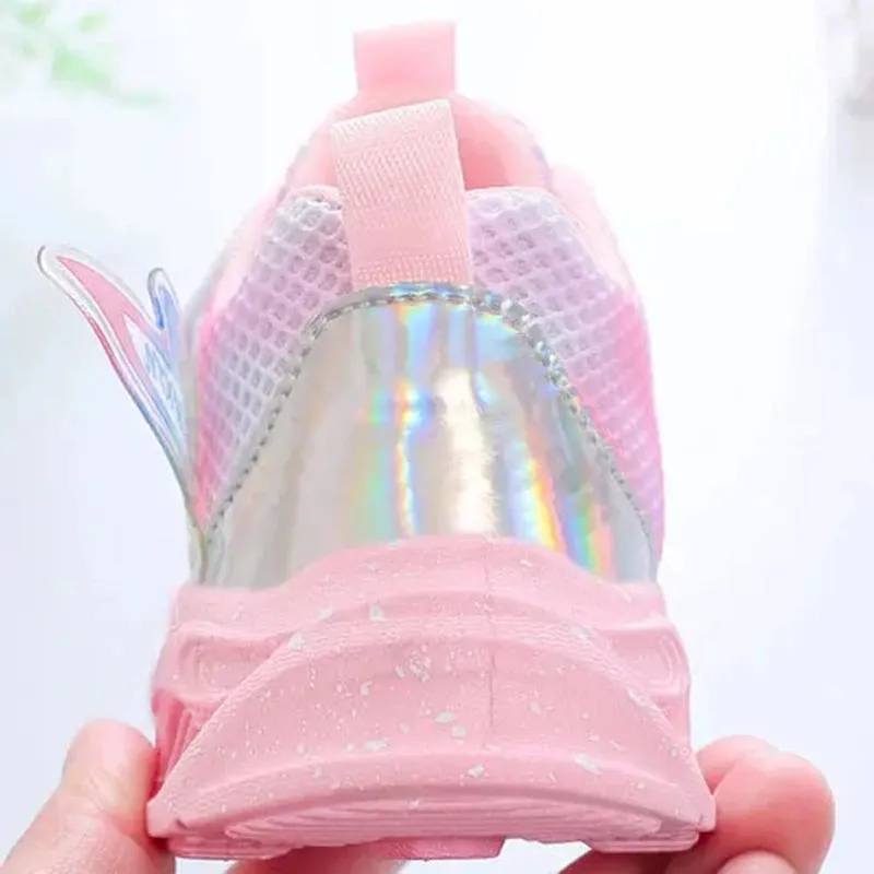 Title: Disney Girls' LED Light-Up Sneakers