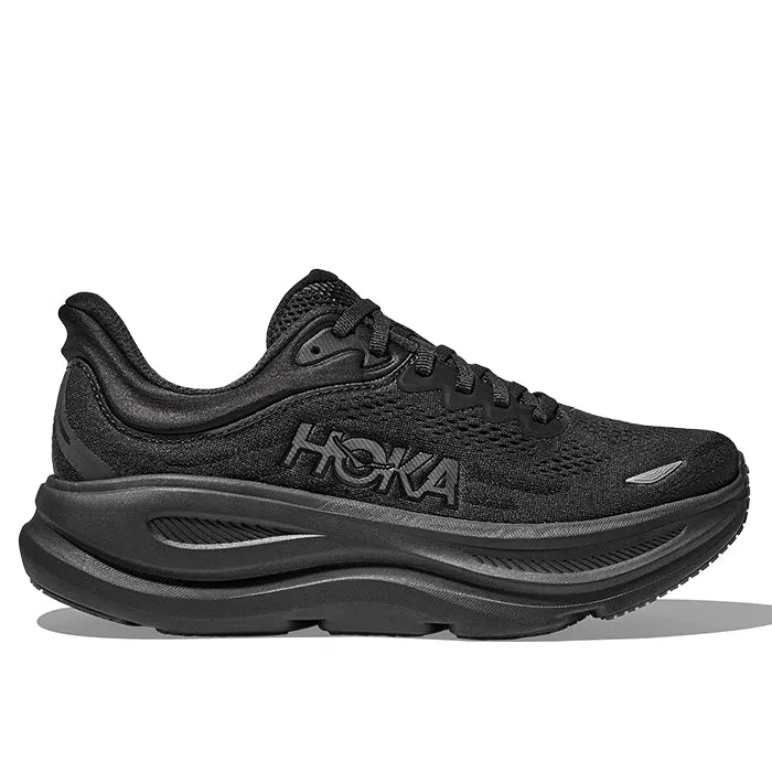 Womens Hoka Bondi 9 in Black/Black