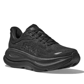 Womens Hoka Bondi 9 in Black/Black